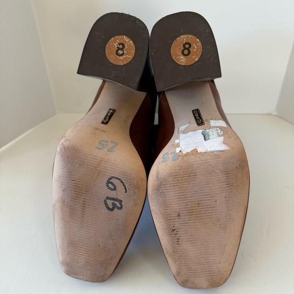 LOUISE ET CIE Two-Tone Faux Suede and Leather Block Heel Ankle Boots - Picture 5 of 6